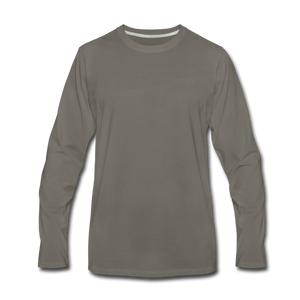 Men's Premium Long Sleeve T-Shirt - asphalt gray