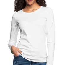 Load image into Gallery viewer, Women&#39;s Premium Slim Fit Long Sleeve T-Shirt - white