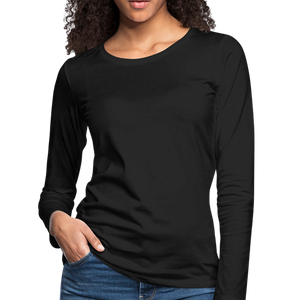 Women's Premium Slim Fit Long Sleeve T-Shirt - black