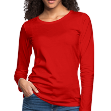 Load image into Gallery viewer, Women&#39;s Premium Slim Fit Long Sleeve T-Shirt - red