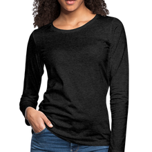 Load image into Gallery viewer, Women&#39;s Premium Slim Fit Long Sleeve T-Shirt - charcoal gray