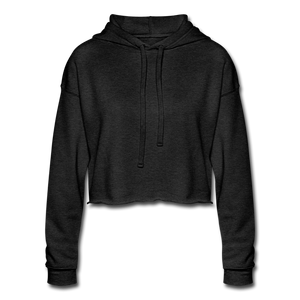 Women's Cropped Hoodie - deep heather