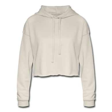 Women's Cropped Hoodie - dust