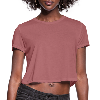 Women's Cropped T-Shirt - mauve