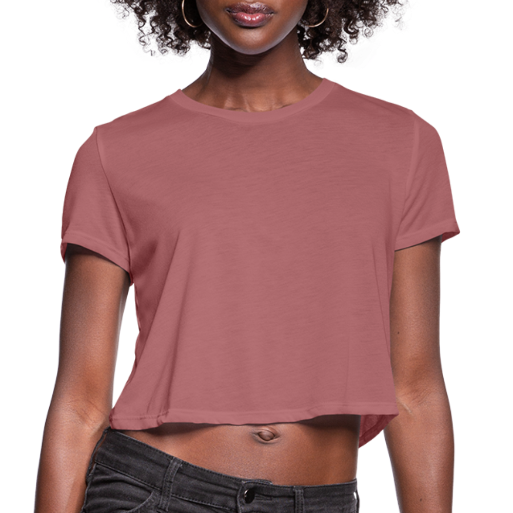 Women's Cropped T-Shirt - mauve