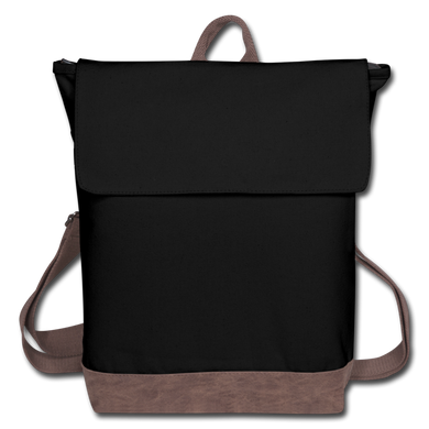 Canvas Backpack - black/brown