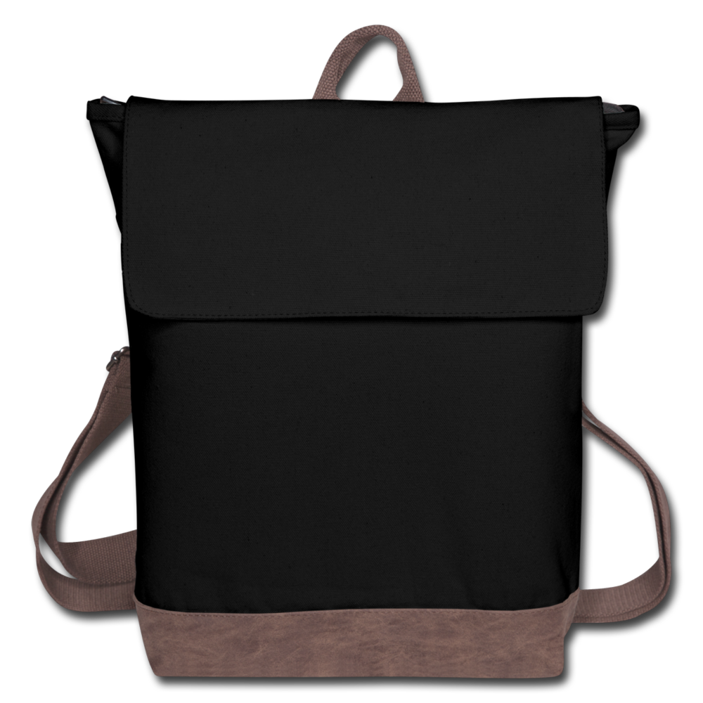 Canvas Backpack - black/brown