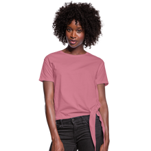 Load image into Gallery viewer, Women&#39;s Knotted T-Shirt - mauve