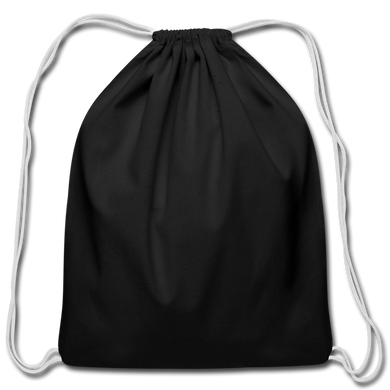 Cotton Drawstring Bag - black