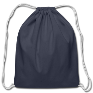 Cotton Drawstring Bag - navy