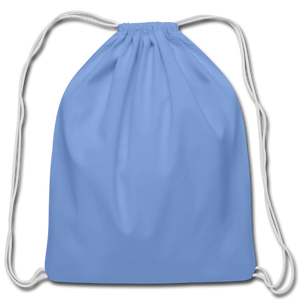 Cotton Drawstring Bag - carolina blue