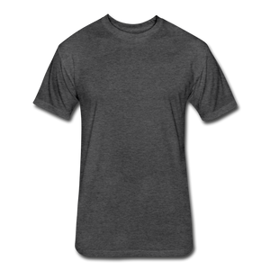 Fitted Cotton/Poly T-Shirt by Next Level - heather black