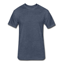 Load image into Gallery viewer, Fitted Cotton/Poly T-Shirt by Next Level - heather navy