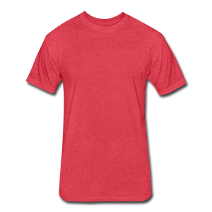 Fitted Cotton/Poly T-Shirt by Next Level - heather red