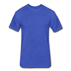 Fitted Cotton/Poly T-Shirt by Next Level - heather royal