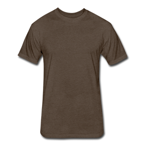 Fitted Cotton/Poly T-Shirt by Next Level - heather espresso