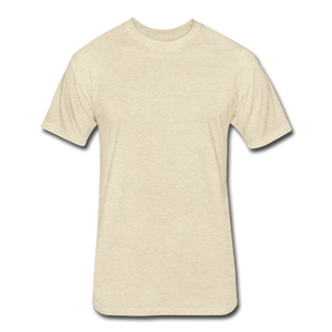 Fitted Cotton/Poly T-Shirt by Next Level - heather cream