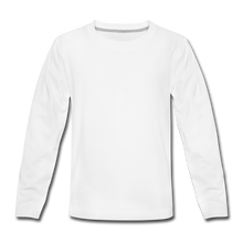 Load image into Gallery viewer, Kids&#39; Premium Long Sleeve T-Shirt - white