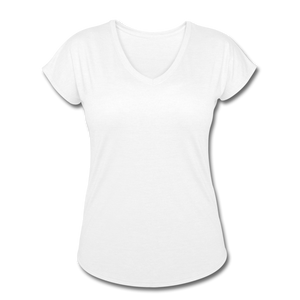 Women's Tri-Blend V-Neck T-Shirt - white