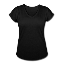 Load image into Gallery viewer, Women&#39;s Tri-Blend V-Neck T-Shirt - black