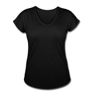 Women's Tri-Blend V-Neck T-Shirt - black