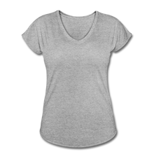 Load image into Gallery viewer, Women&#39;s Tri-Blend V-Neck T-Shirt - heather gray