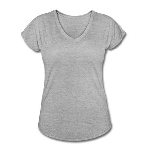 Women's Tri-Blend V-Neck T-Shirt - heather gray