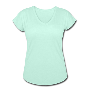 Women's Tri-Blend V-Neck T-Shirt - mint