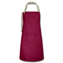 Load image into Gallery viewer, Artisan Apron - burgundy/khaki