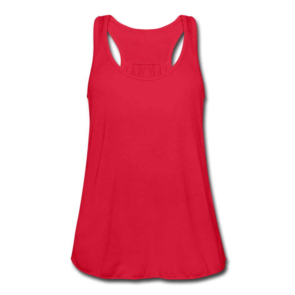 Women's Flowy Tank Top by Bella - red