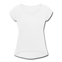 Load image into Gallery viewer, Women&#39;s Roll Cuff T-Shirt - white