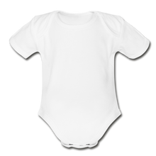 Load image into Gallery viewer, Organic Short Sleeve Baby Bodysuit - white