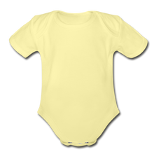 Load image into Gallery viewer, Organic Short Sleeve Baby Bodysuit - washed yellow