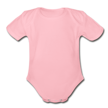 Load image into Gallery viewer, Organic Short Sleeve Baby Bodysuit - light pink