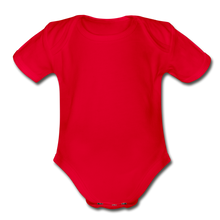 Load image into Gallery viewer, Organic Short Sleeve Baby Bodysuit - red