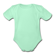 Load image into Gallery viewer, Organic Short Sleeve Baby Bodysuit - light mint