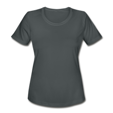 Load image into Gallery viewer, Women&#39;s Moisture Wicking Performance T-Shirt - charcoal