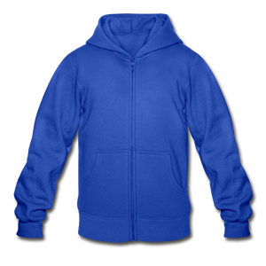 Gildan Heavy Blend Youth Zip Hoodie - royal blue