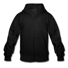 Load image into Gallery viewer, Gildan Heavy Blend Youth Zip Hoodie - black