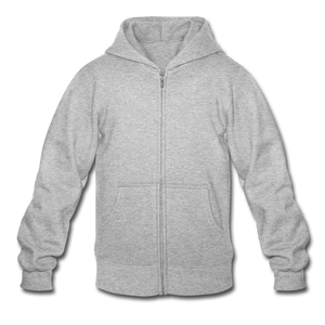 Gildan Heavy Blend Youth Zip Hoodie - heather gray