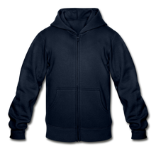 Load image into Gallery viewer, Gildan Heavy Blend Youth Zip Hoodie - navy