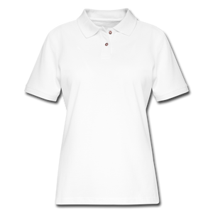 Women's Pique Polo Shirt - white