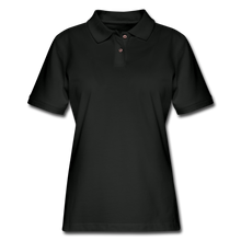 Load image into Gallery viewer, Women&#39;s Pique Polo Shirt - black