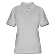 Load image into Gallery viewer, Women&#39;s Pique Polo Shirt - heather gray