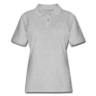 Women's Pique Polo Shirt - heather gray