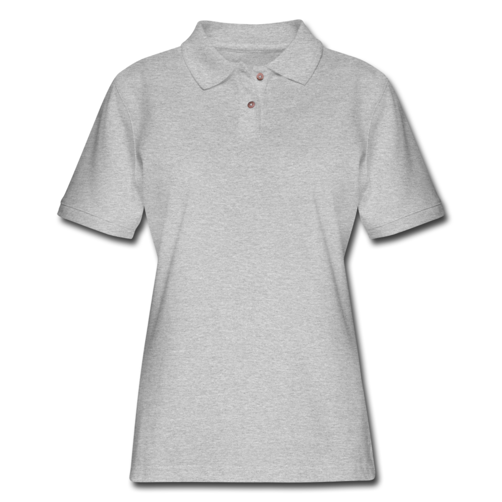 Women's Pique Polo Shirt - heather gray