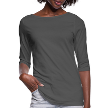 Load image into Gallery viewer, Women&#39;s 3/4 Sleeve Shirt - charcoal