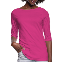 Load image into Gallery viewer, Women&#39;s 3/4 Sleeve Shirt - fuchsia