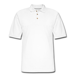 Men's Pique Polo Shirt - white