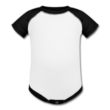 Load image into Gallery viewer, Baseball Baby Bodysuit - white/black